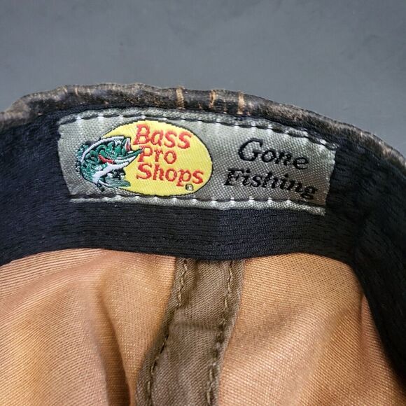 Bass Pro Shops Ball Cap Distressed Style Brown Memphis TN Adjustable One Size - Picture 7 of 10
